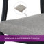 Fauteuil en acier tressé avec coussin Aiden-121450079