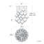 Ice Cube Round Multi-Light 4-CCT Pendant-1650191505