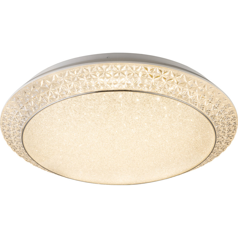 Goldsand Acrylic LED Flush Mount, 12cm H x 51cm W x 51cm D