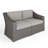 Martha Stewart Bedford Outdoor Modular Rattan Wicker Loveseat With All-Weather Cushions-109713891-109713894