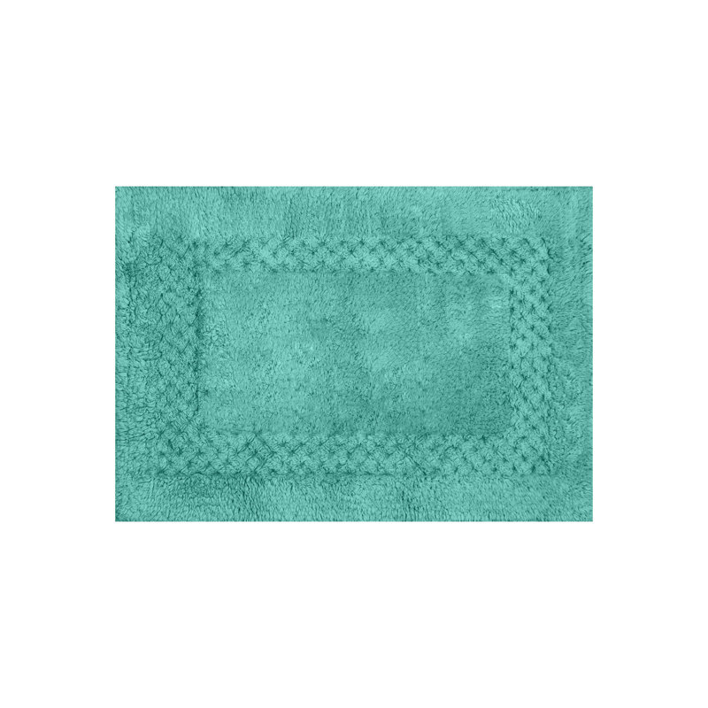 Antigona Soft Bath Rug, 17" W x 24" L, Aqua