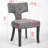 Set Of 2 Mid Century Modern Dining Chairs, Farmhouse Upholstered Accent Chair, Kitchen Chairs, Side Chairs-416702827