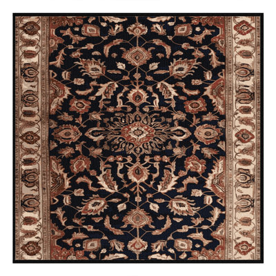 Tapis brun lavable à la machine