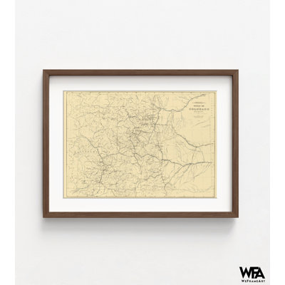 Colorado Map Art Print, Framed Colorado Map Artwork, Map Wall Decor Print, Colorado Map Wall Art, Framed Wall Art, Oversized Wall Art