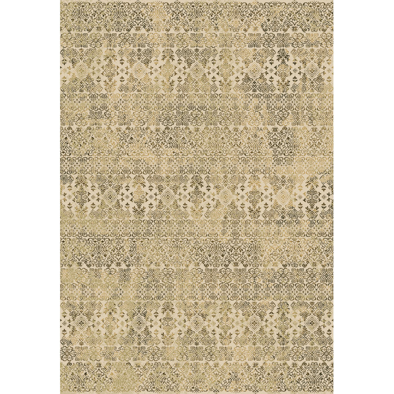 Tapis à aire beige persan Attell, Rectangle 2 pi x 3 pi 11 po