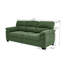 Canapé 3 places, canapé rembourré vert foncé, mobilier de salon moderne-29974171