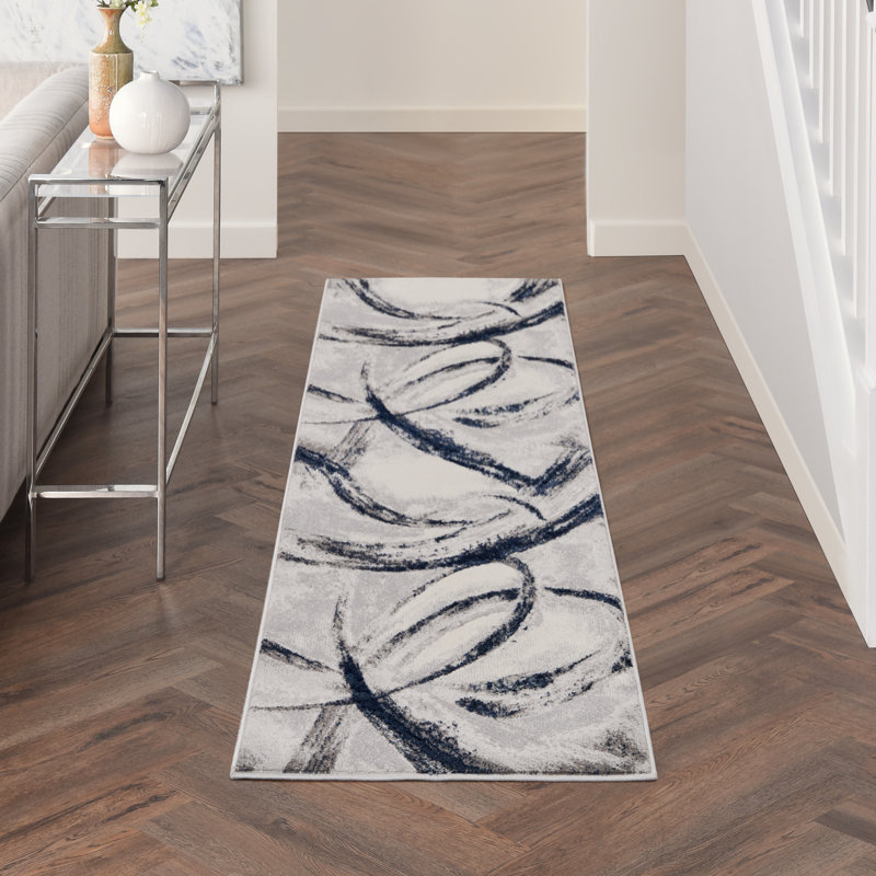 Breux Abstract Area Rug, Runner 66 x 229cm