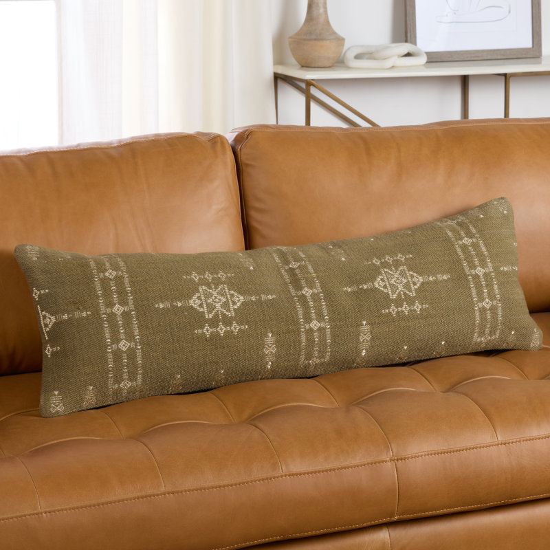 Housse de coussin rectangulaire 100% coton Puebla, Polyester/ Bourre en polyester