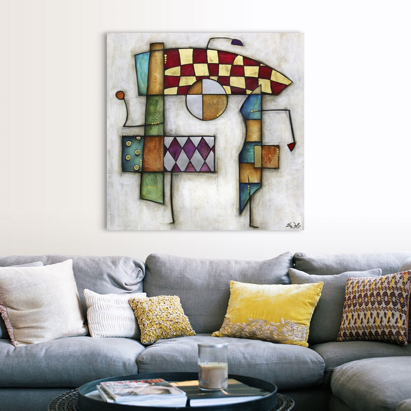 Malveaux «Reva» par Brittiney, impression, H 16 po x l 16 po x P 1,5 po, Toile