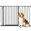 Dog Gate Wide Stair Gate with Door Pressure Fit 75-115W cm-102236130