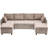 1113.4" Sectional Sofa Pull-Out Sofa Bed Versatile Sofa Sleeper With Large Storage Space-631532507