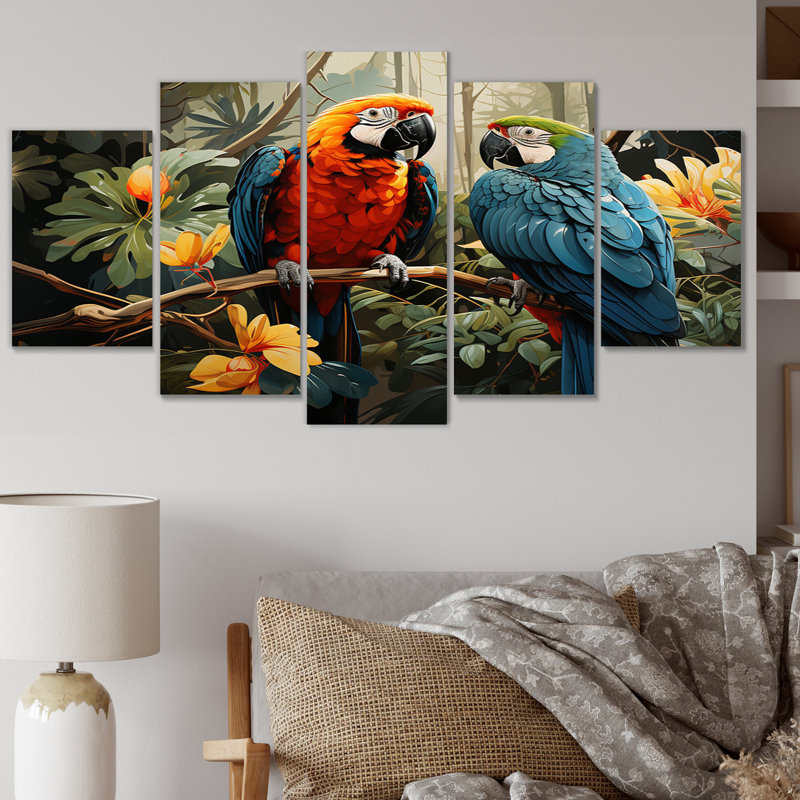 Corsetti - Animals Wall Decor - 5 Panels