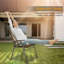 Ensemble de 4 chaises pliantes pliantes en acier