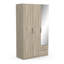 Nikkolaus 3 Door Manufactured Wood Wardrobe-668975783
