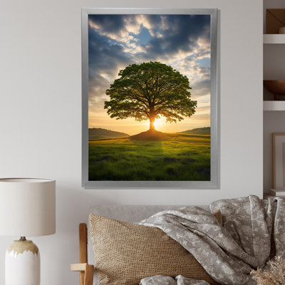 «Summer Solitude Tree Glow» sur toile
