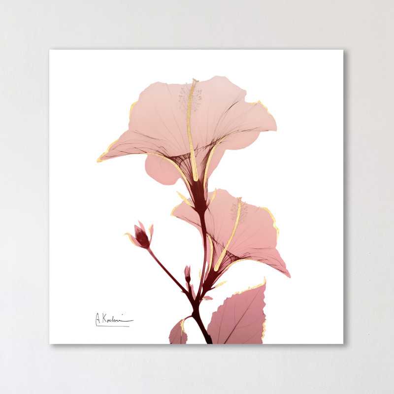 Golden Blush 1 - Wrapped Canvas Print, 30 cm H x 30 cm W