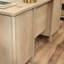 Bureau d'ordinateur, finition brune