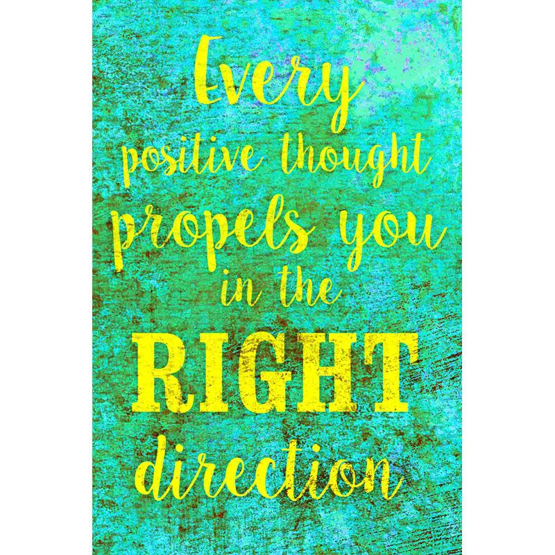 «Right Direction» - Impression sur toile tendue, H 12 po x l 8 po