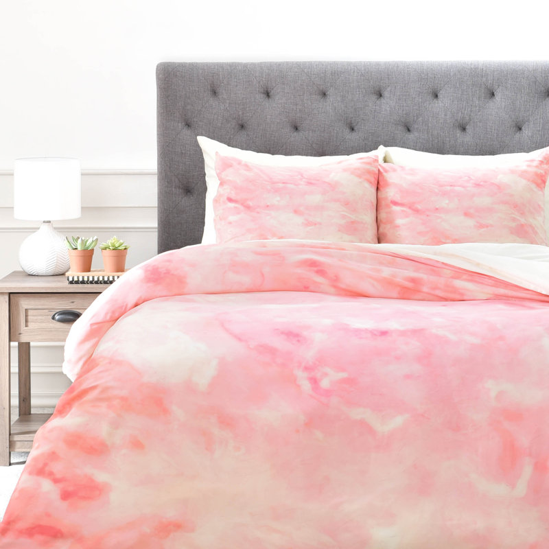 Rosie Brown Polyester Abstract Duvet Cover, Twin/Twin XL Duvet Cover + 1 Standard Sham