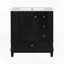 Meuble-lavabo de salle de bain avec lavabo, une porte et trois tiroirs-1439898675