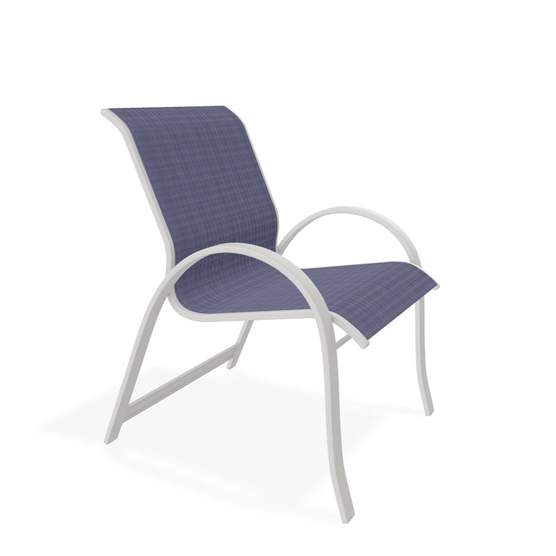 Fauteuil de salle à manger empilable Hiraku, Brise, Neige