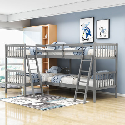 Daylanie Kids Twin Over Twin Bunk Bed