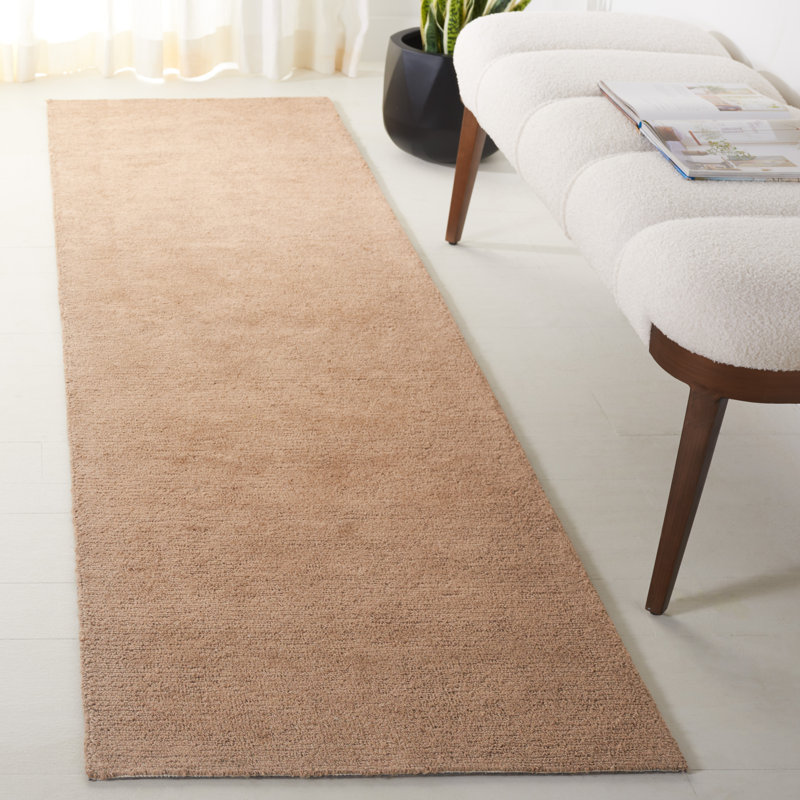 Jimeny Hand Tufted Jute Cotton Rug in Natural, Runner 2'3" x 8'