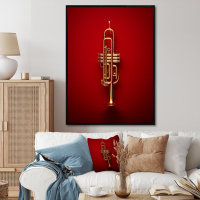 Regal Red Trumpet Triumph III sur impression sur toile