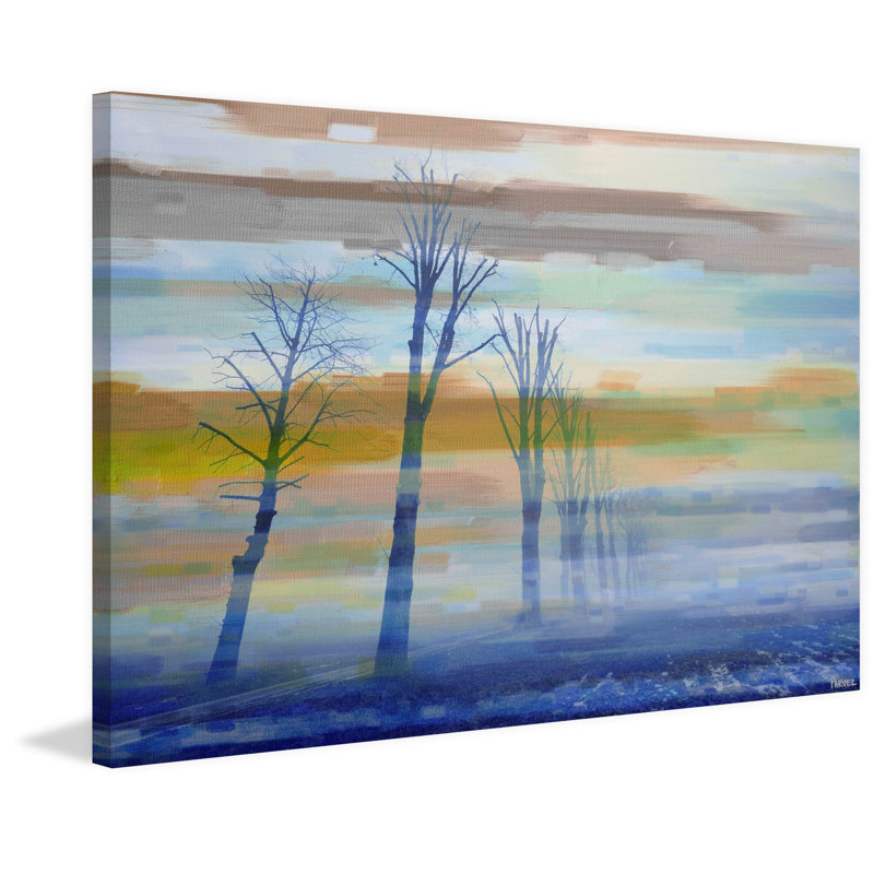 «Trees For Miles» par Parvez Taj, reproduction d'art sur toile tendue, 40 po x 60 po