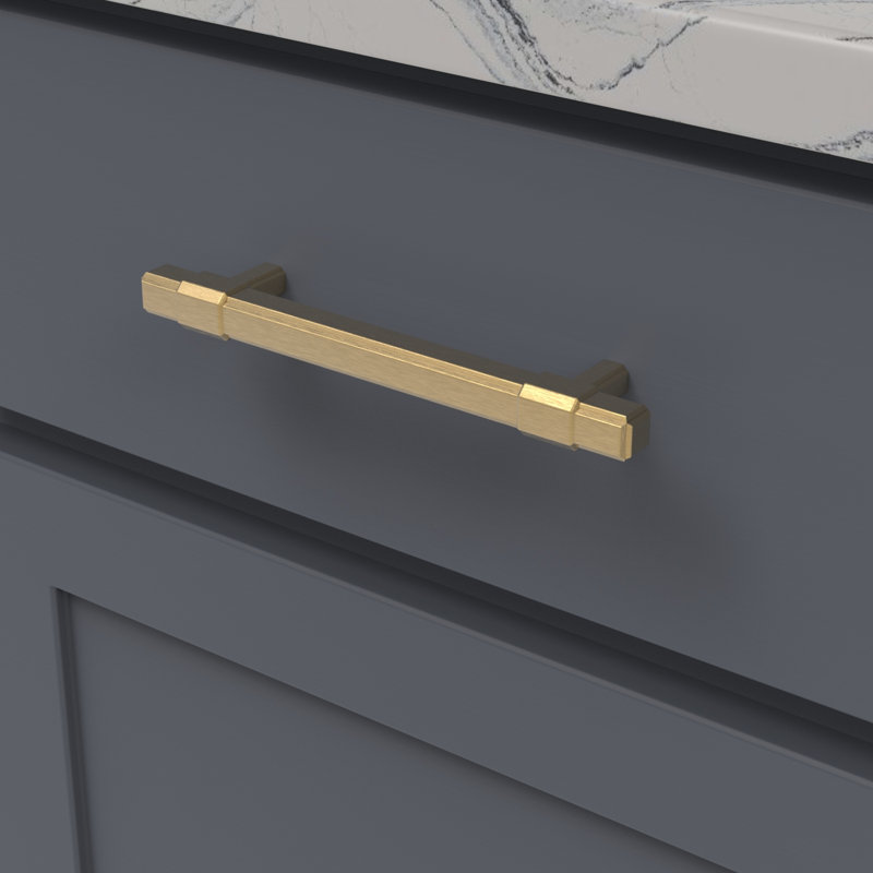 Monroe Bar / Handle Pull, Brushed Golden Brass
