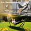  Foldable Hammock Chair Bed Portable with Stand Outdoor Camping 200KG