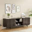 Rectangular TV Stand for TVs up to 75" with Open Shelf-624865817