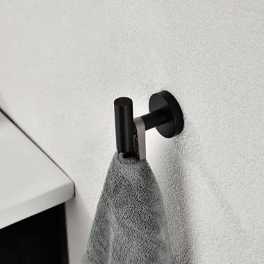 Dropship Bathroom Towel Hook Robe Hook Shower Kitchen Wall Hanging Hooks No  Drill Wall Mount SUS 304 Stainless Steel Matt Black 6 Pack to Sell Online  at a Lower Price