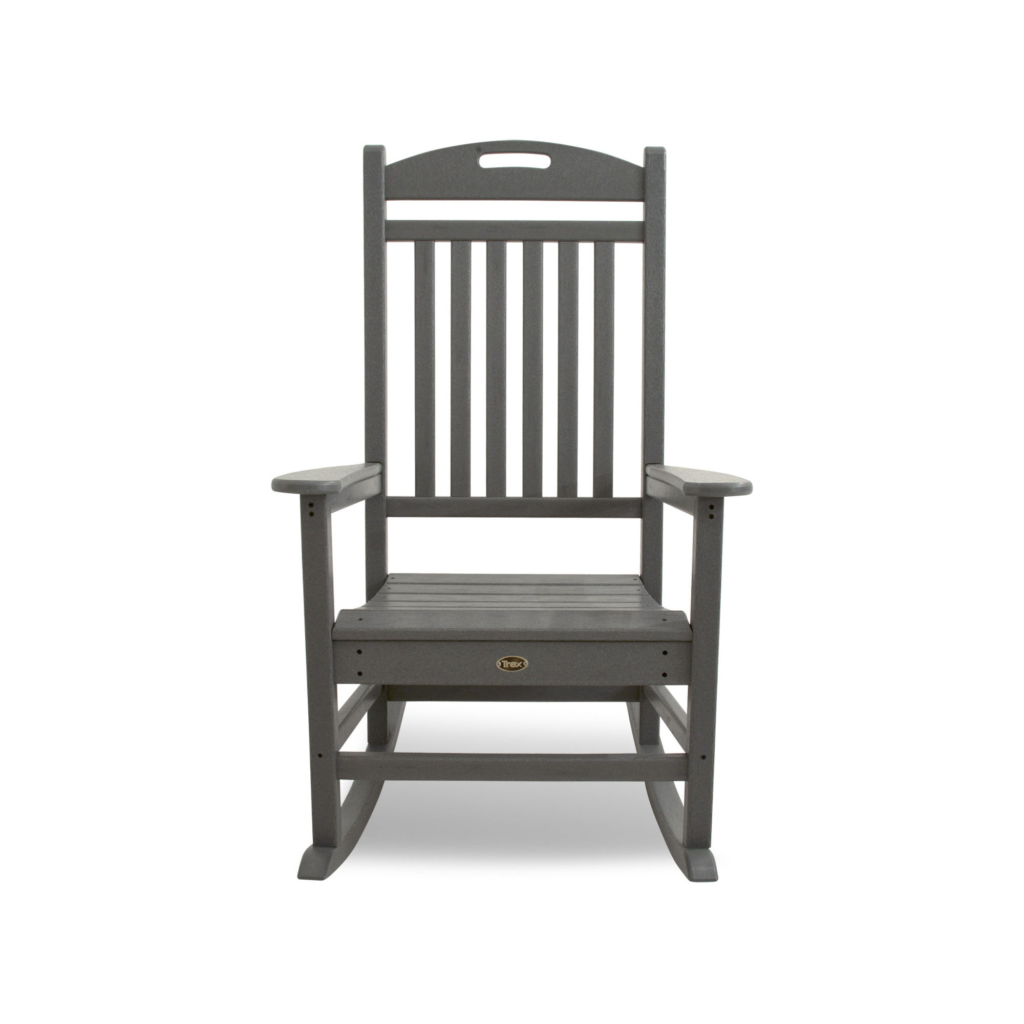 POLYWOOD Yacht Club Rocking Chair, Gray