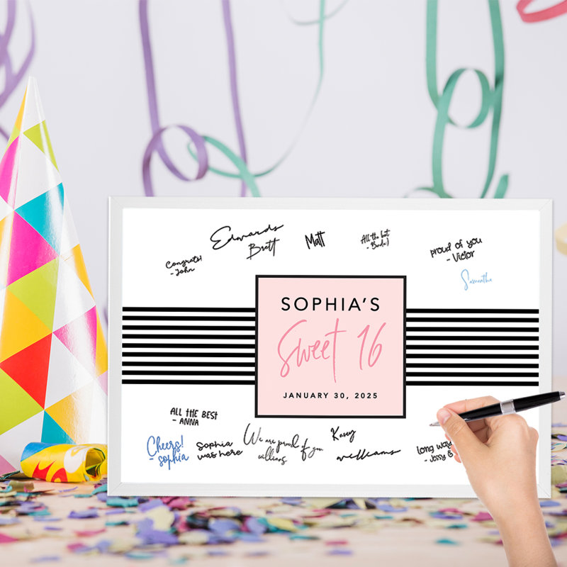 Signe d'anniversaire en papier