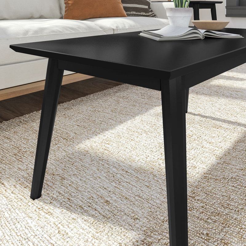  Table basse Leaford, Noir, H 17,75 po x L 40,25 po x l 20 po