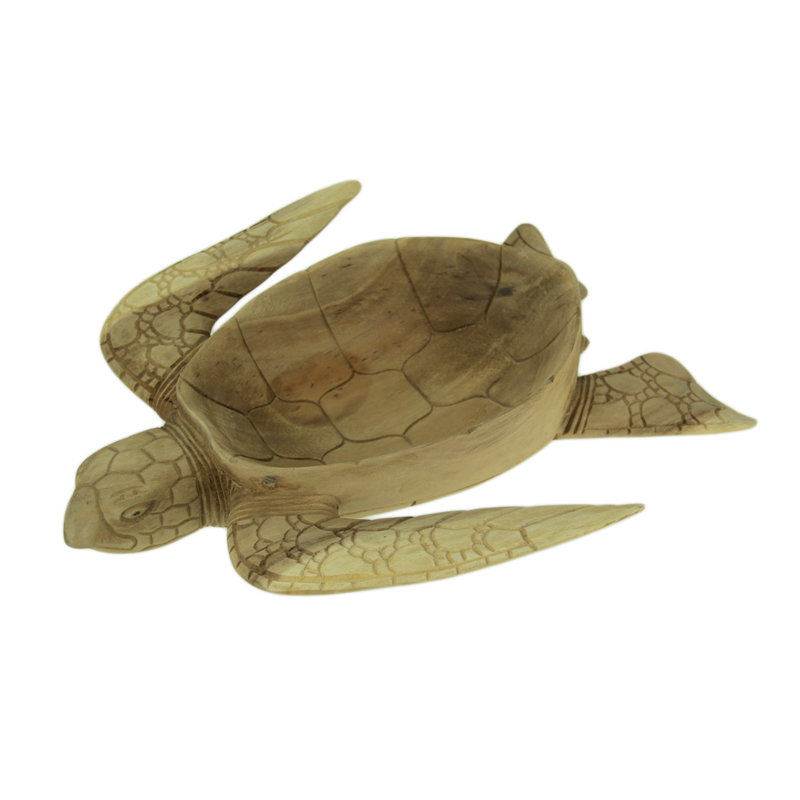 Bol décoratif en tortue de mer acajou Atilla