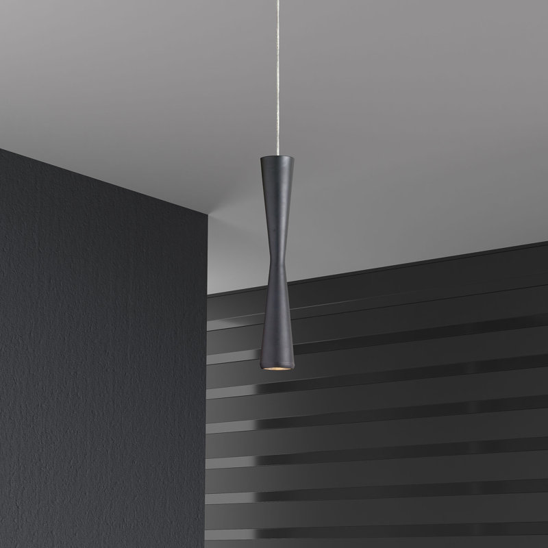 Wakeland 1 - Light LED Single Pendant, Black