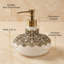 Distributeur de lotion et de savon en verre Bulbous