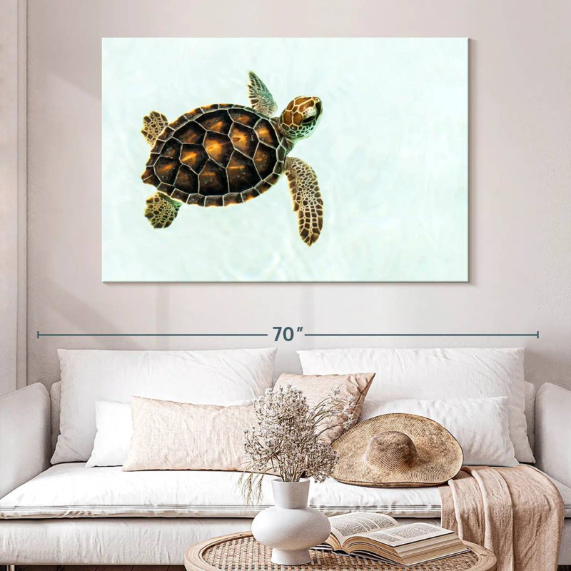 Bébé tortue Brampt, H 34 po x l 51 po