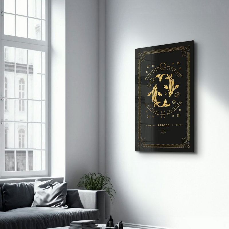 Peinture élégante en verre trempé de 27,6 po x 43,3 po | 100% verre trempé, épaisseur: 0,16 pouce | Œuvre imprimée UV, parfaite pour la décoration intérieure et les intérieurs modernes, des visuels époustouflants pour toute pièce