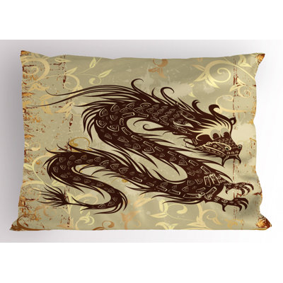 Taie décorative japonais Dragon