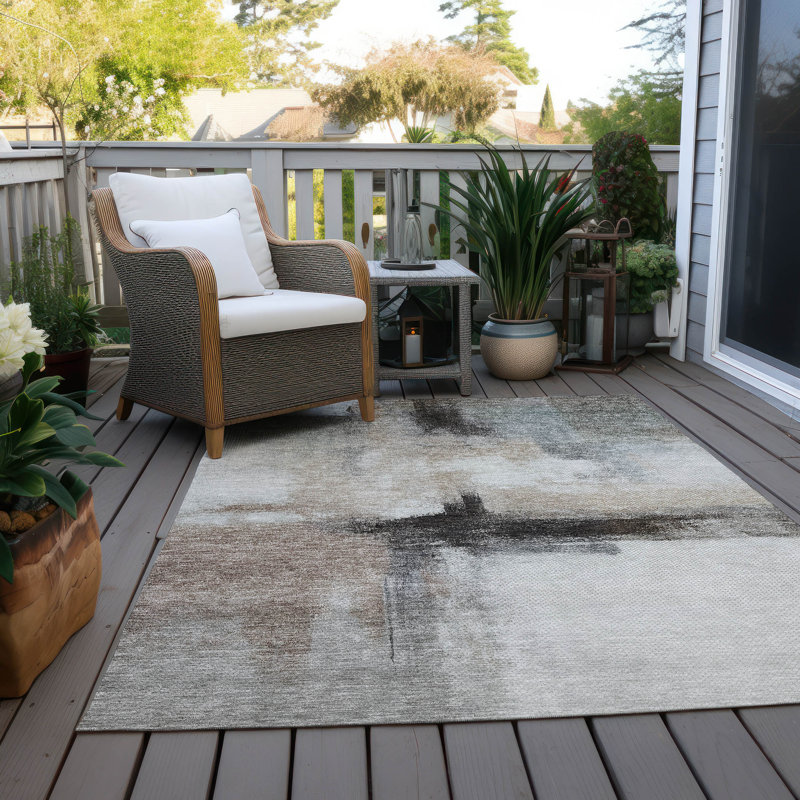 Chayden Machine Washable Indoor/Outdoor Area Rug ACN1097, Rectangle 5 pi x 7 pi 6 po