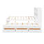 Lit double avec lit gigogne et tiroirs-1246522662