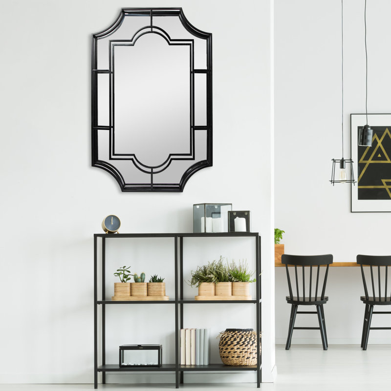 Miroir mural Pomeroy, Noir
