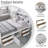 Full Size Platform Bed With Storage Bookcases & 4 Drawers-2045763442