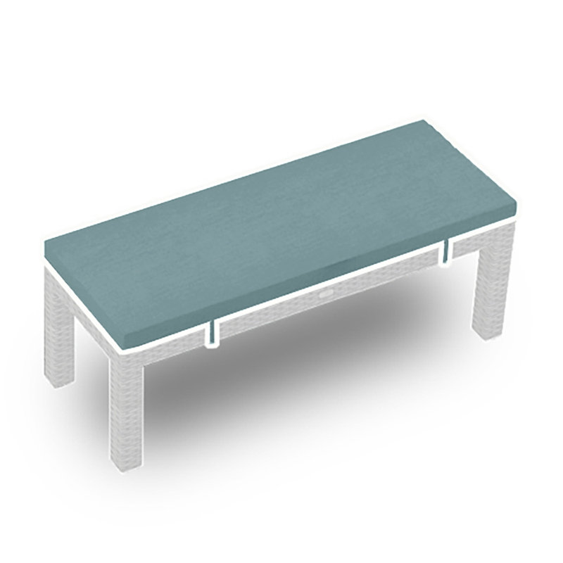 2-Seater Dining Bench Cushion -, Cast Lagoon