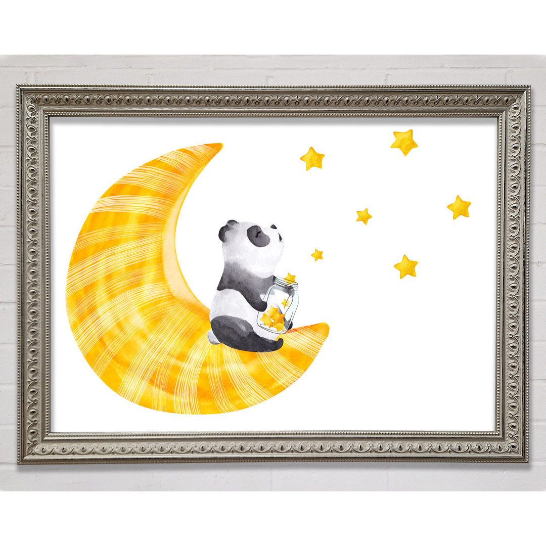 Panda Moon - Einzelner Bilderrahmen Kunstdrucke