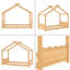 Lit de maison avec lattes de soutien, cadre de lit de maison en bois massif pour enfants, pas de sommier tapissier et structure d'ouverture-1190919689-1190919688