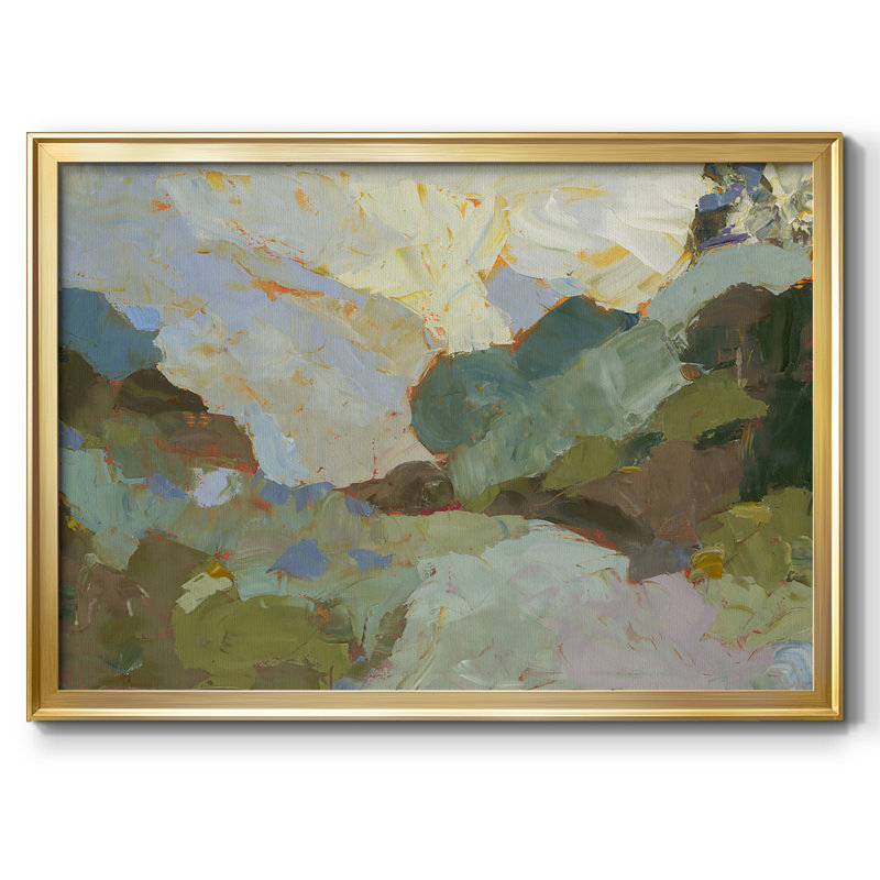 Toile encadrée Sojour, Or, H 30 po x l 44 po x P 1,5 po